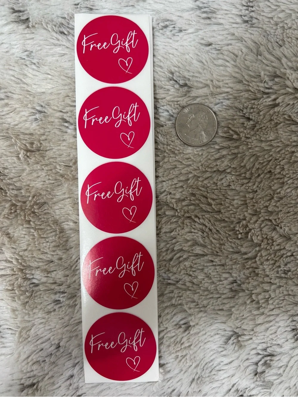 Free gift stickers- pink